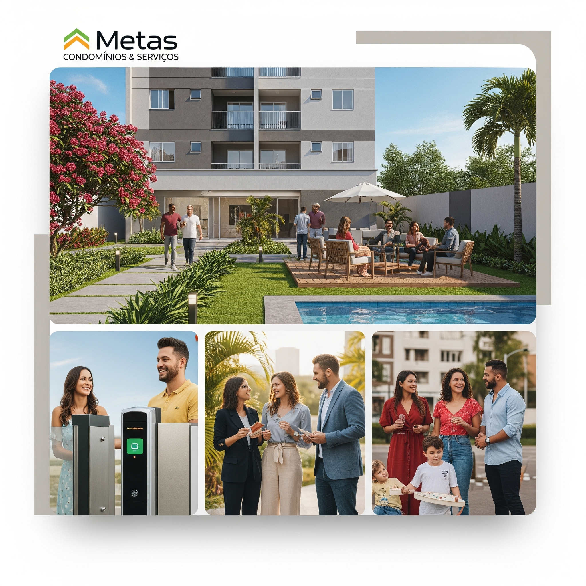 Serviços terceirizados em condomínio administrado pela Metas